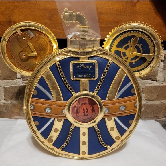 STUNNING *Exclusive* Steampunk Mickey Loungefly!! New with Tags! L?k! main image 6